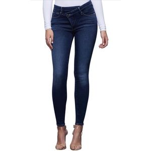 Good American Good Legs Crossover High Waist Skinny Size 2/26